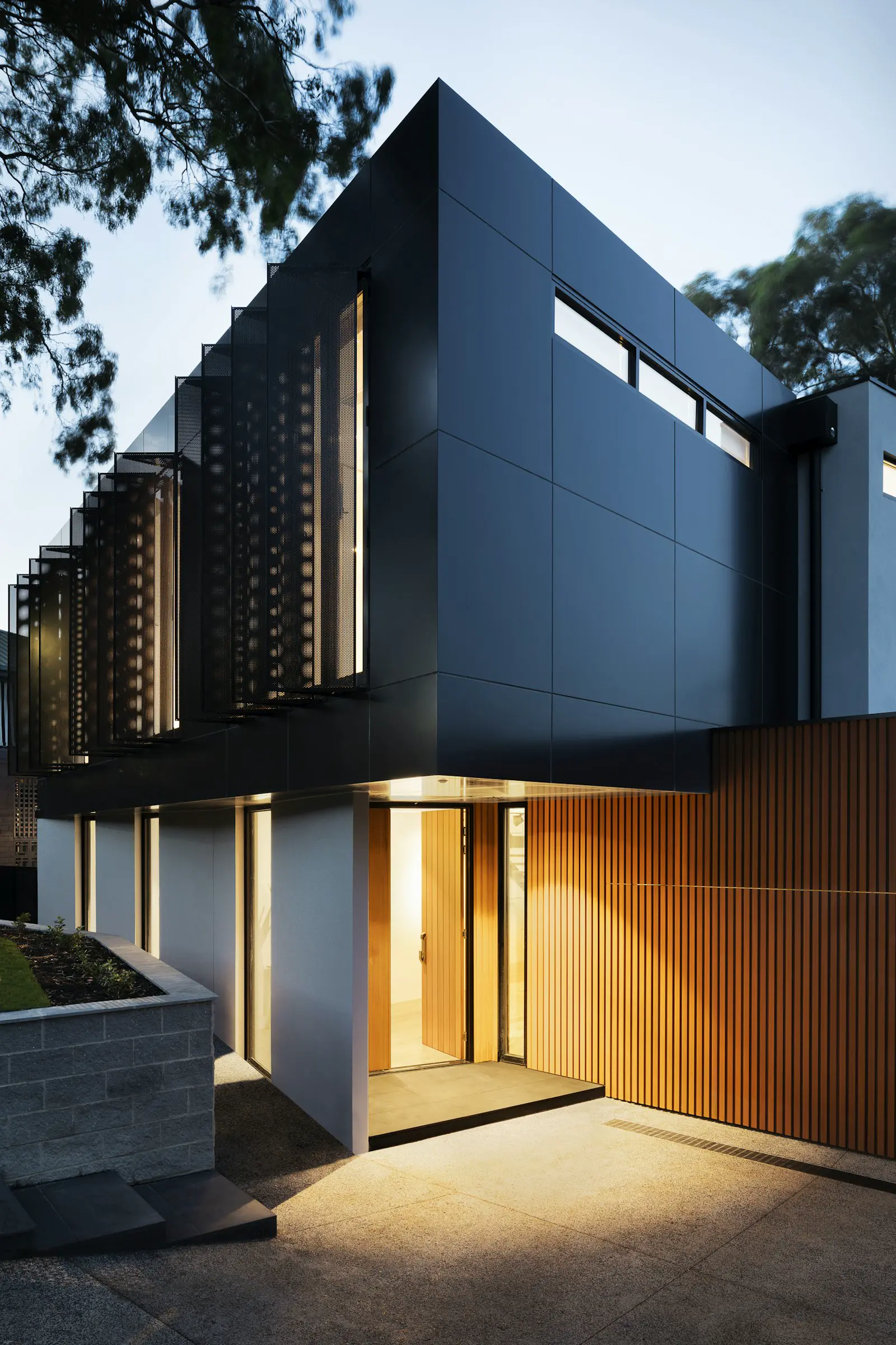 The Afara House: Facade detail